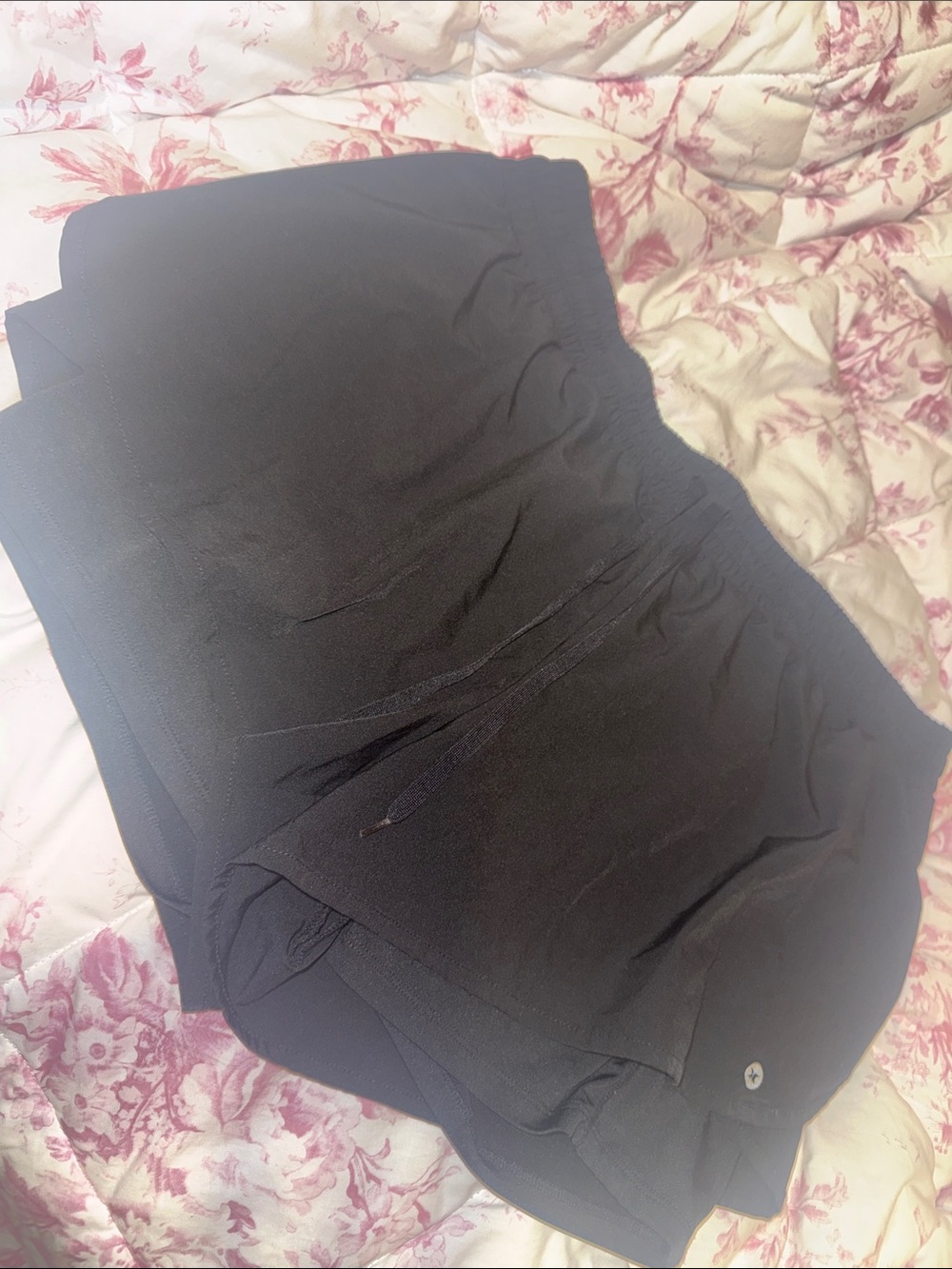 Black Athletic Skort with Built-In Shorts